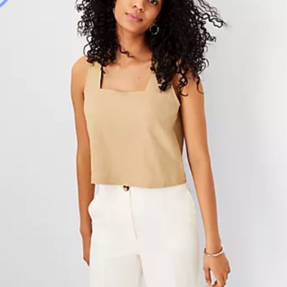 Ann Taylor Square Neck Tank Top